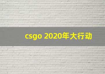 csgo 2020年大行动